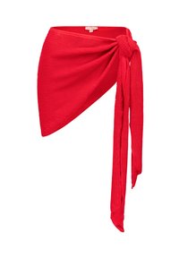 SARONG SCRUNCH  RUFFLE - Doplňky na pláž - red