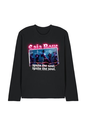 NETFLIX, KPOP DEMON HUNTERS SAJA BOYS BURNING PHOTO - Long sleeved top - black