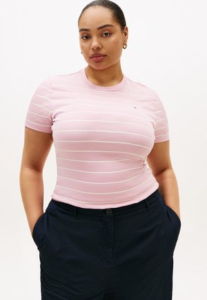 SLIM CODY - T-Shirt basic - bonita pink/ecru