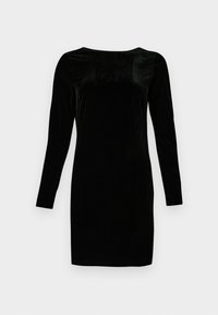 BOW MINI DRESS - Cocktailjurk - black