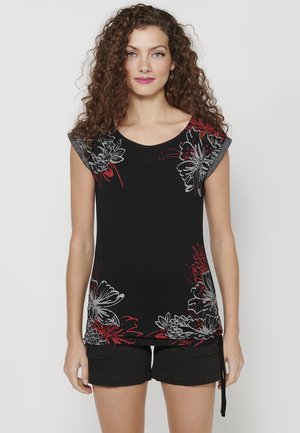 SHORT SLEEVE - Tricou cu imprimeu - black