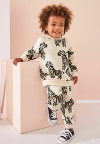 Next ALL OVER CHARACTER AND JOGGERS SET - Træningssæt - ecru zebra
