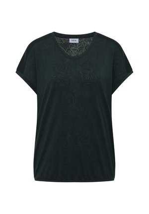 Cecil, T-SHIRT MIT TONALEM AUSBRENNERMUSTER - T-shirt imprimé - palm breeze green