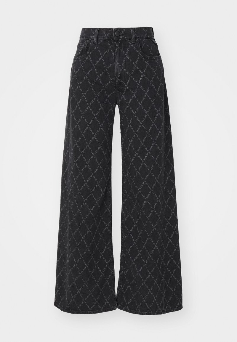 Replay Relaxed fit jeans zwart