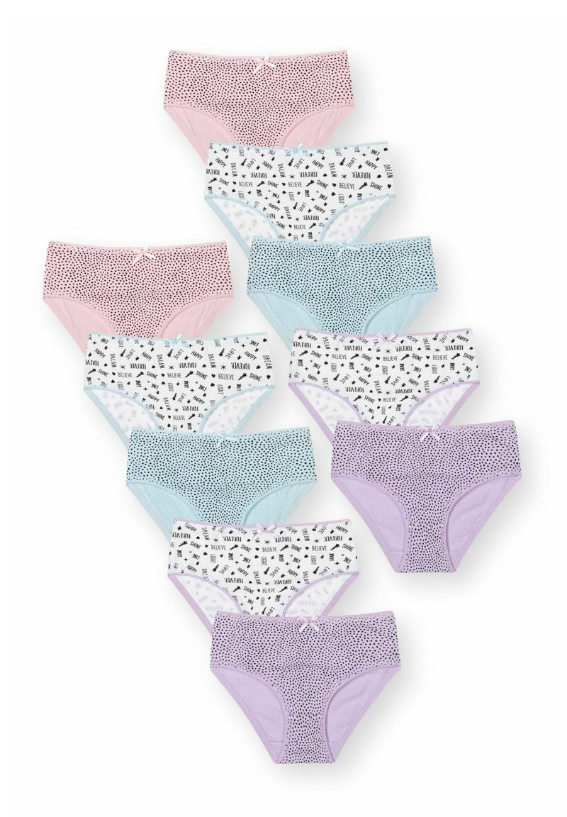 MINOTI 10 PACK KNICKERS  - Slip - white pink navy