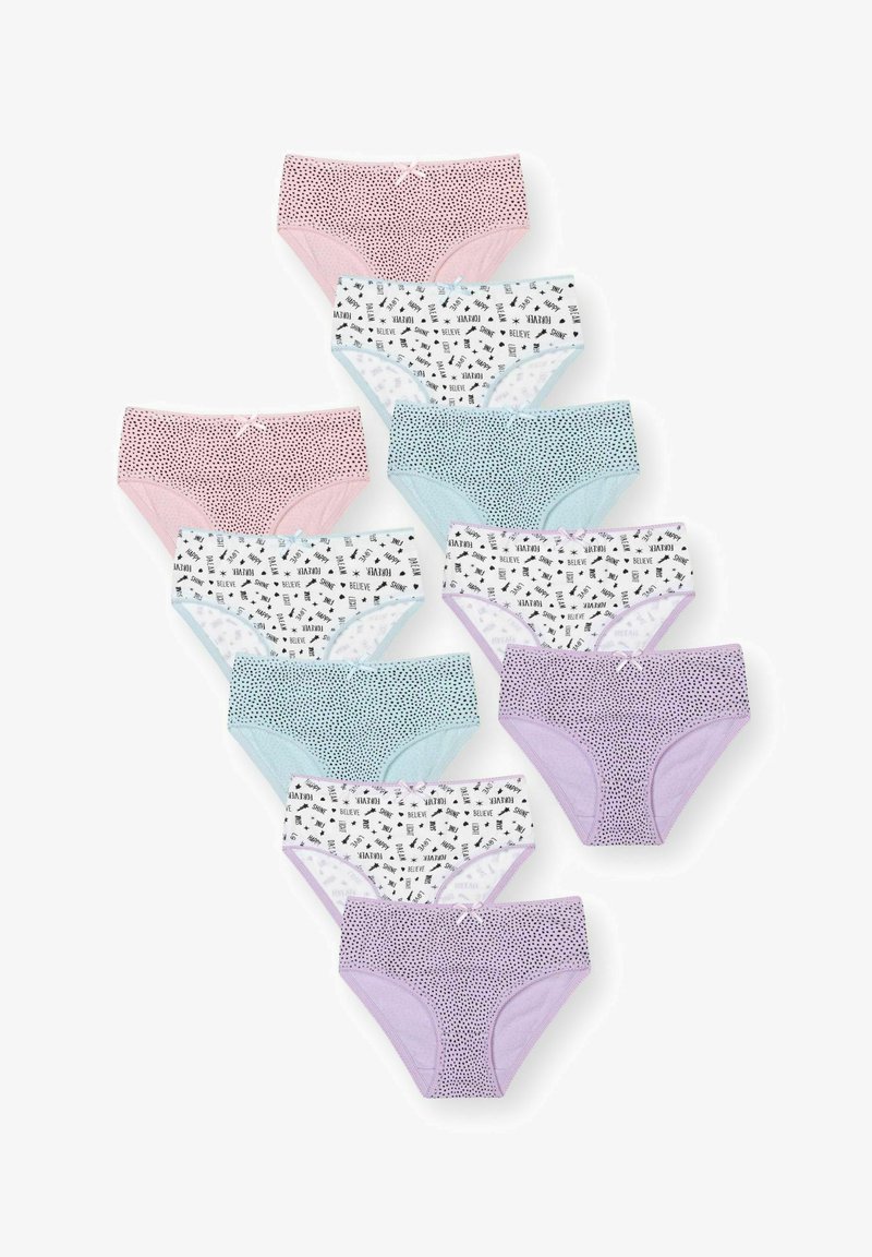 MINOTI 10 PACK KNICKERS - Fecskék - white pink navy