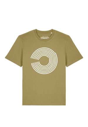 watapparel, ABSTRACT 01 - T-Shirt print - faded olive
