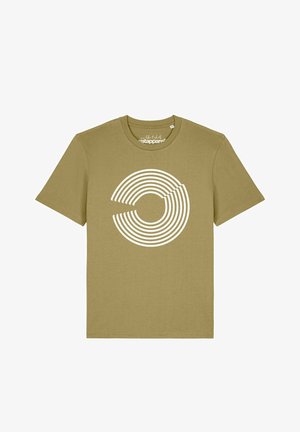 watapparel, ABSTRACT 01 - T-Shirt print - faded olive