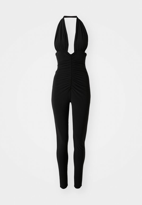 HALTER SHIRRED FRONT CATSUIT - Jumpsuit3
