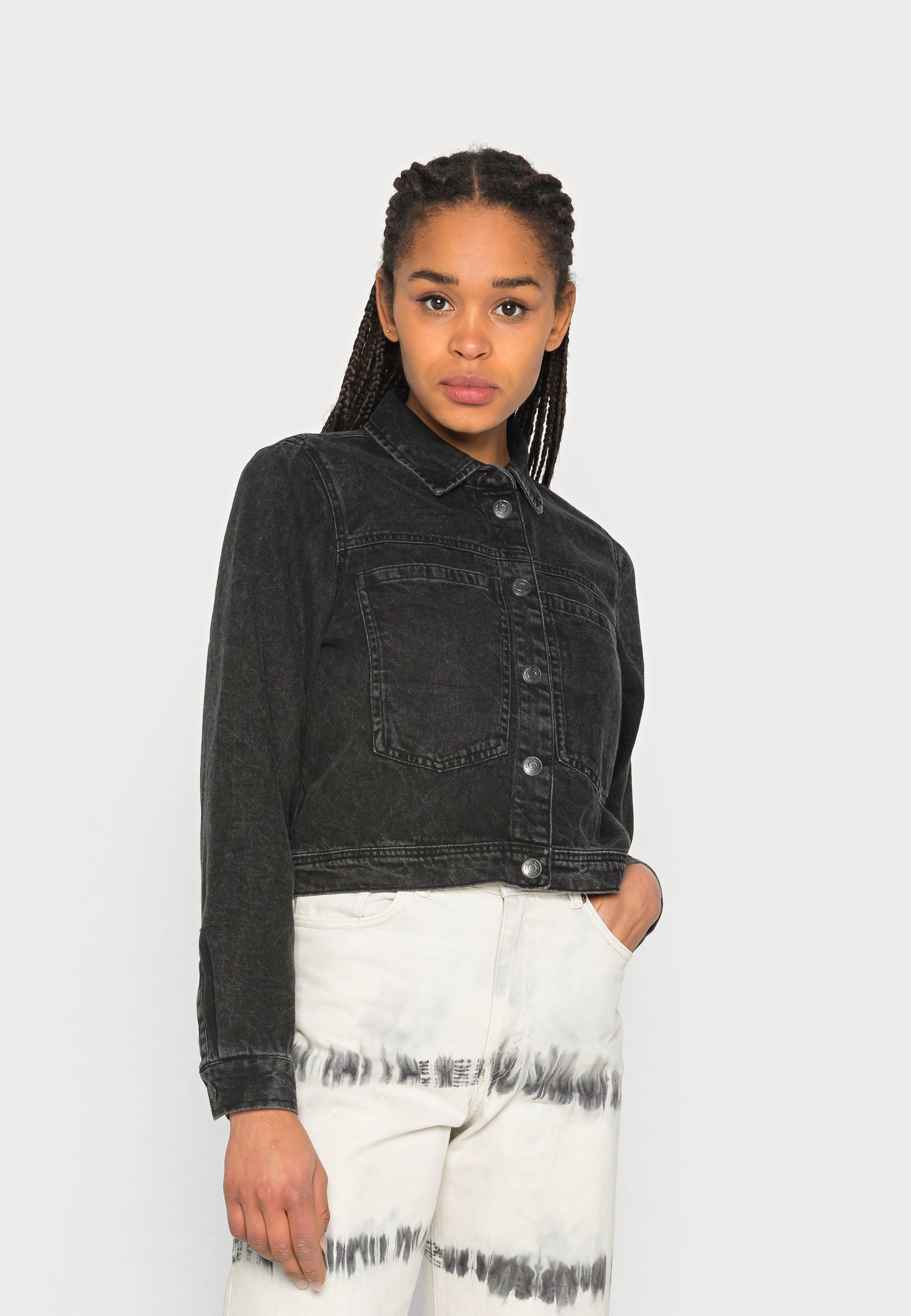Noisy May JACKET - Denim jacket - black 