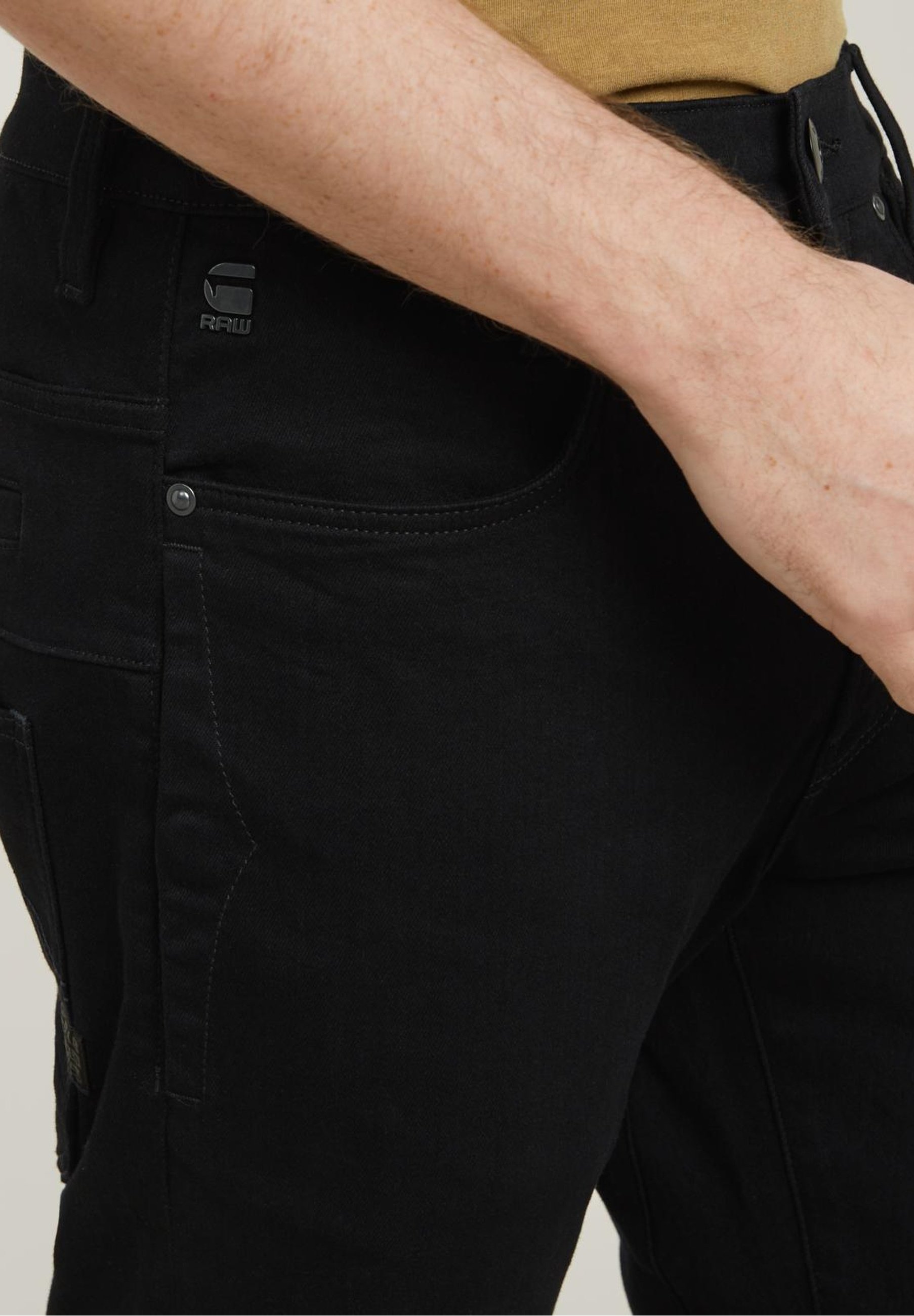 G-STAR D-STAQ 3D SLIM - Slim fit jeans - pitch black/black denim