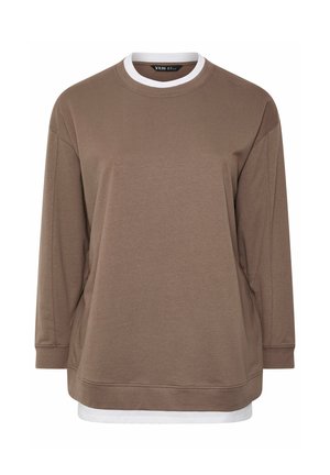 Yours Clothing, PLUS SIZE CASUAL TOPS - Sweater - brown