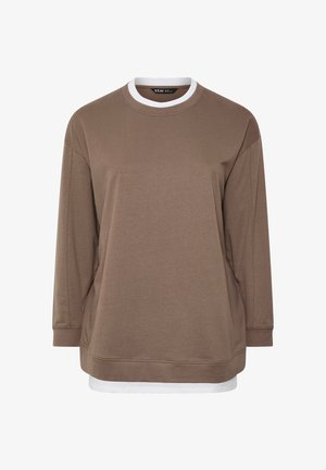 Yours Clothing, PLUS SIZE CASUAL TOPS - Sudadera - brown
