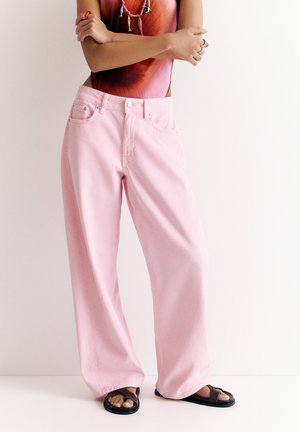 PULL&BEAR Egyenes szárú farmer - pink