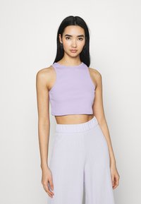 VILA VIFELIA CROPPED TANK TOP 2PACK - Top - lavender/black