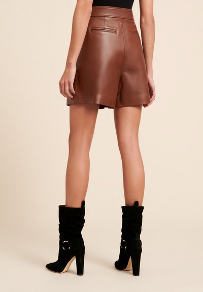 Luisa Spagnoli ORSAY - Leather trousers - nocciola