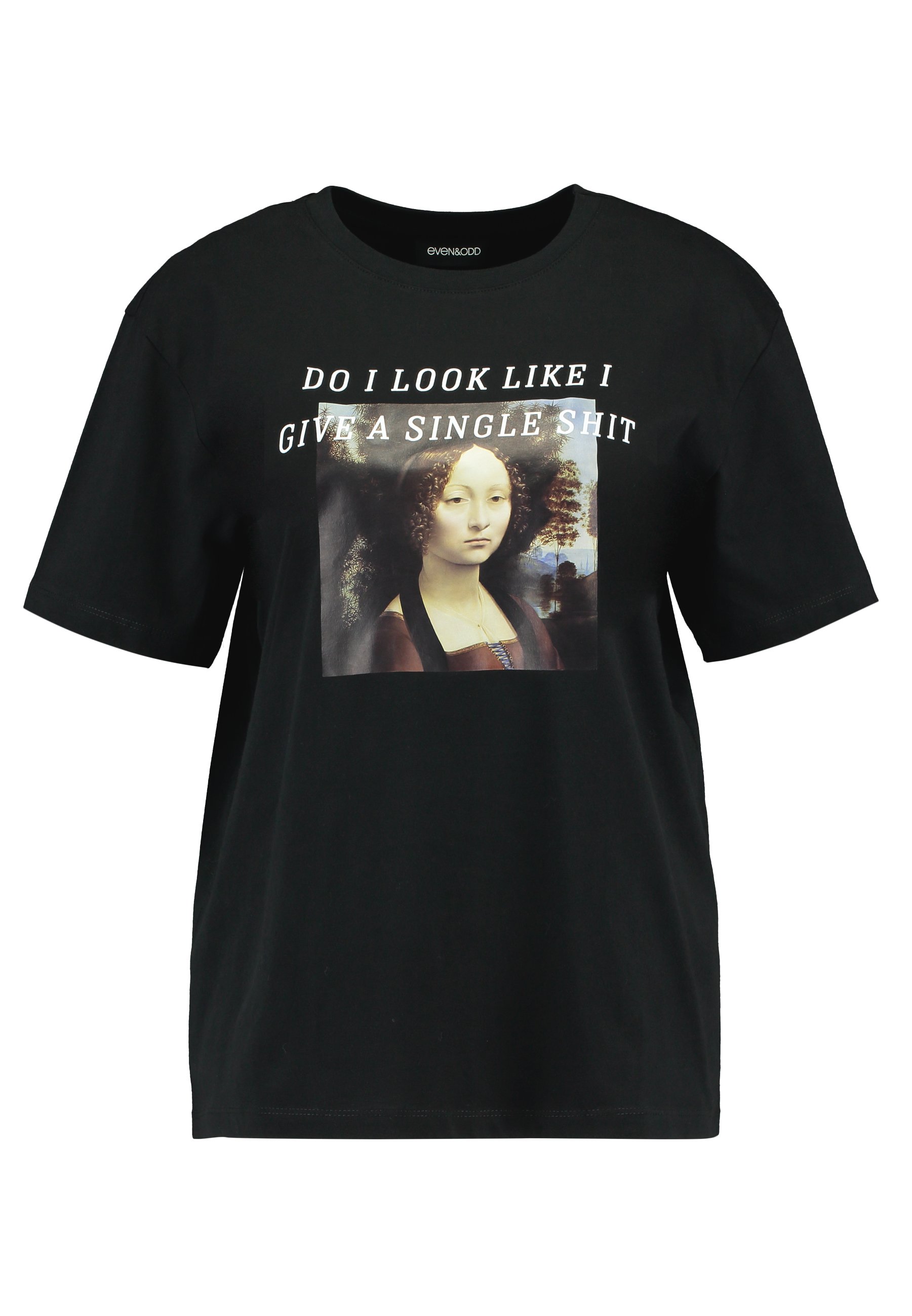 Even&Odd T shirts med print black Zalando.no Even&Odd active T-shirts med print - coral