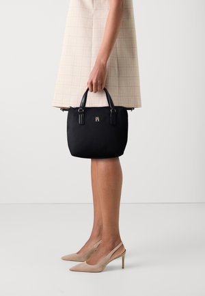Tommy Hilfiger POPPY SMALL TOTE - Kézitáska - black