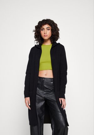 VIRIL HOODIE LONG CARDIGAN - Cardigan - black