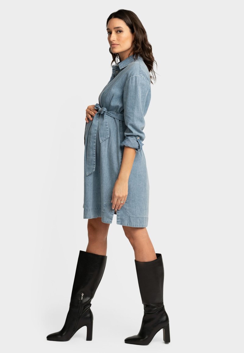 Seraphine MATERNITY & NURSING - Denim dress - blue