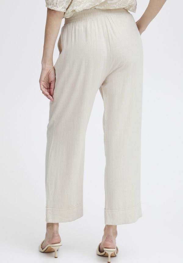 FRATEL - Trousers - birch melange2