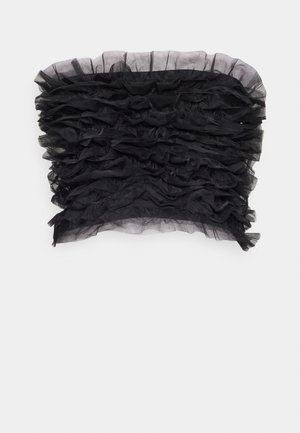 Sister Jane CHA CHA RUFFLE BANDEAU - Felső - black
