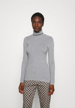 Anna Field Striktrøje - mid grey melange