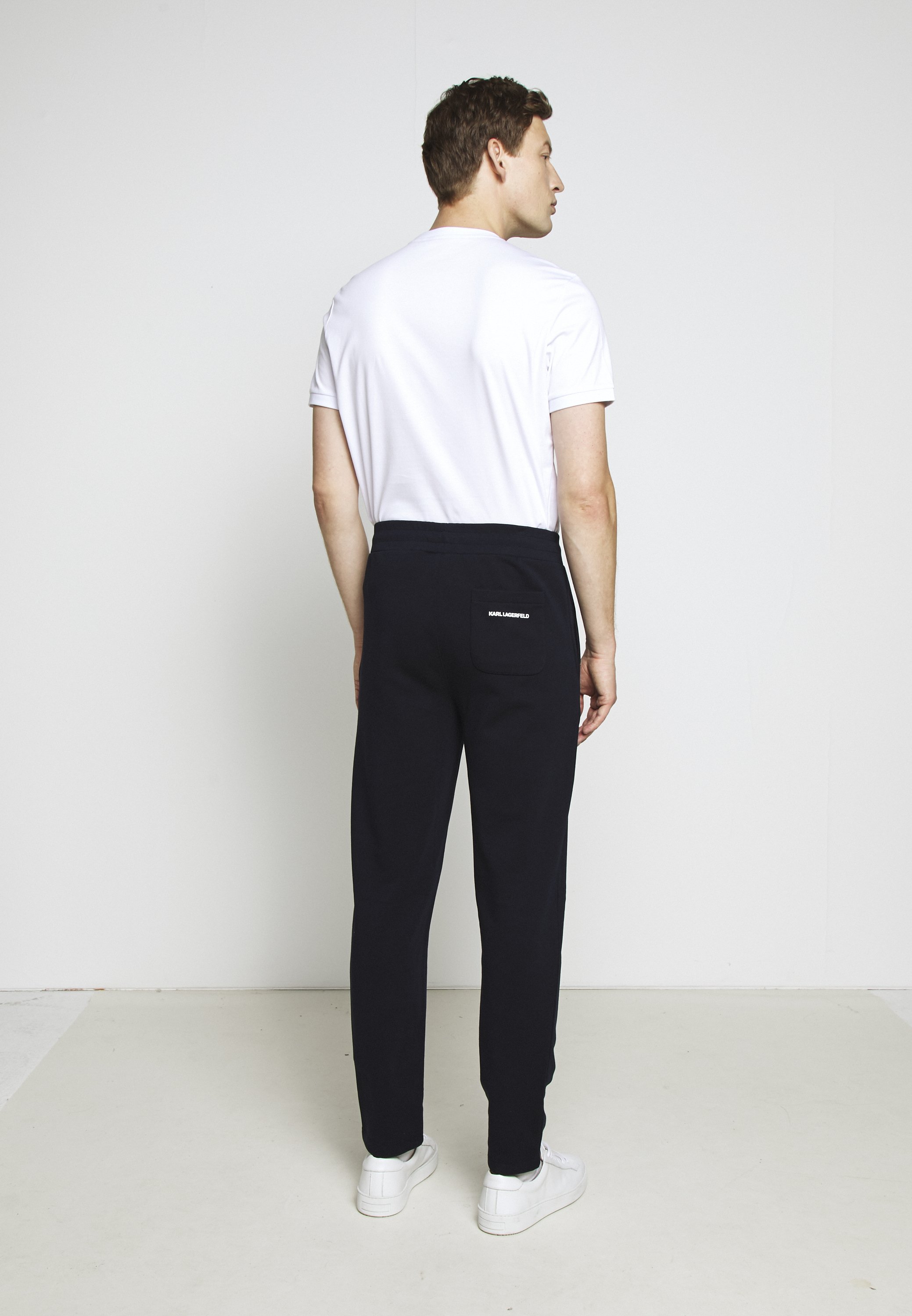 KARL LAGERFELD PANTS - Tracksuit bottoms - navy/dark blue - Zalando.de