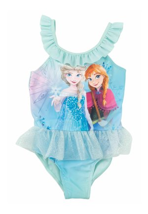DIE EISKÖNIGIN MIT RÜSCHEN ELSA   ANNA FROZEN - Costume da bagno - blau