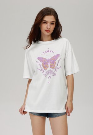 Even&Odd by Zalando Marškinėliai su spaudiniu - white