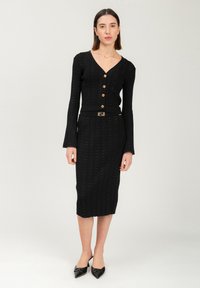 INFLUENCER Jupe crayon - black