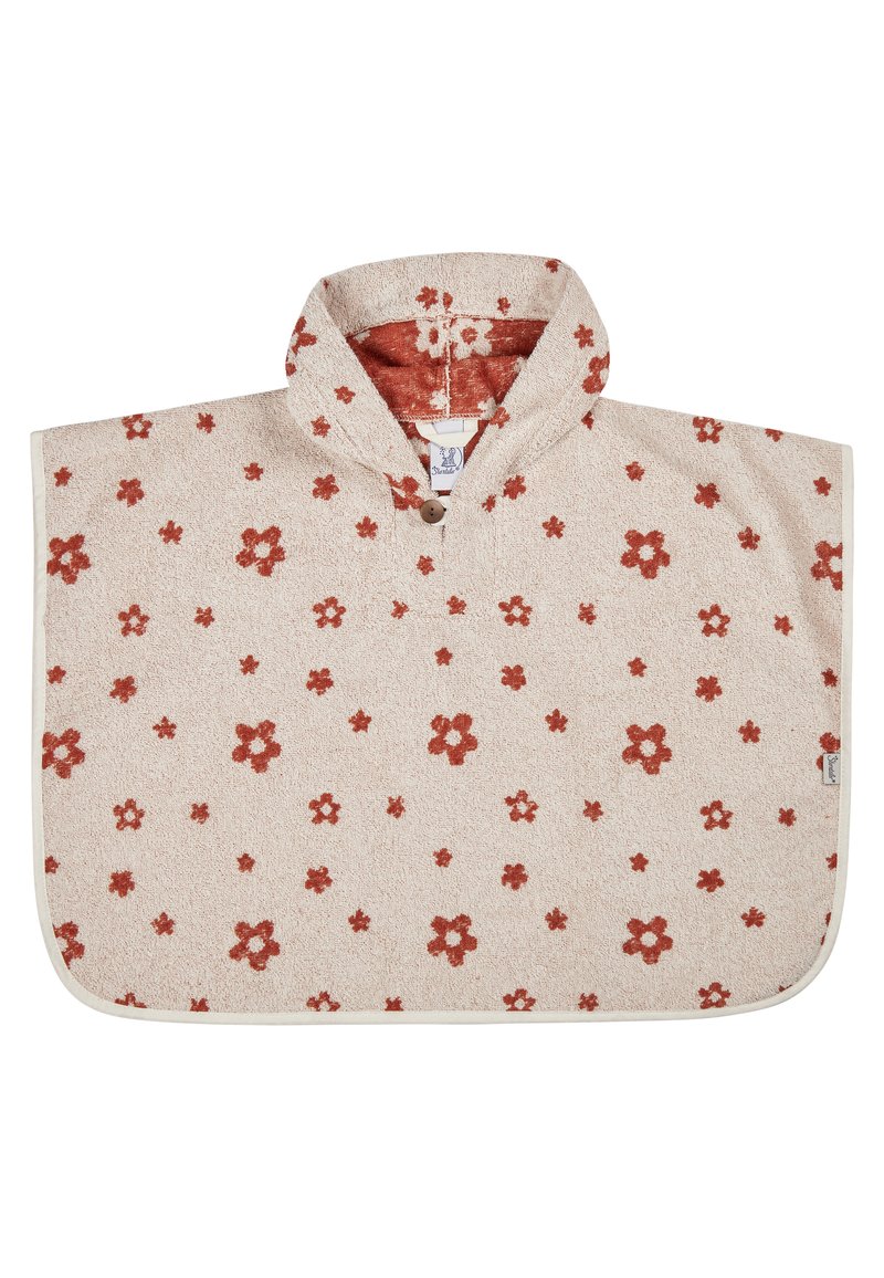 Sterntaler PONCHO BAUERNHOF BLUMEN - Bademantel - ecru