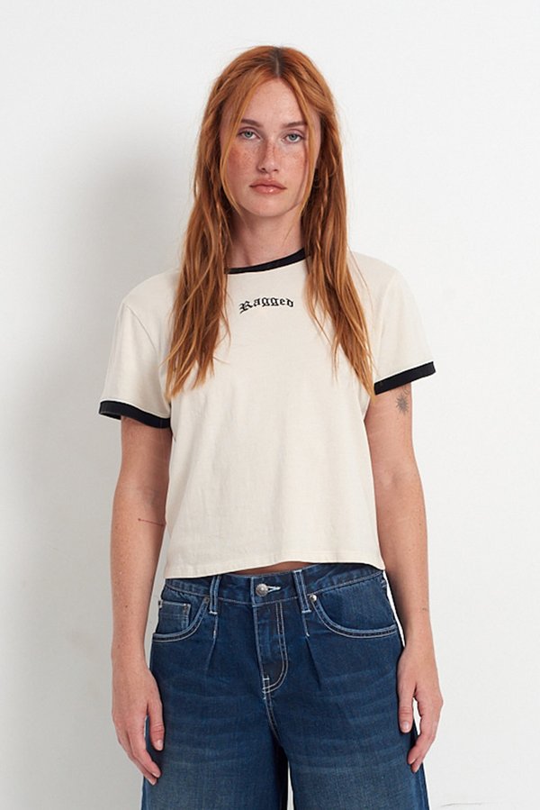 TEE - Print T-shirt - ecru