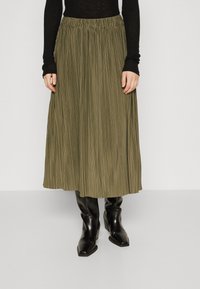 Samsøe Samsøe UMA - A-vonalú szoknya - dusty olive