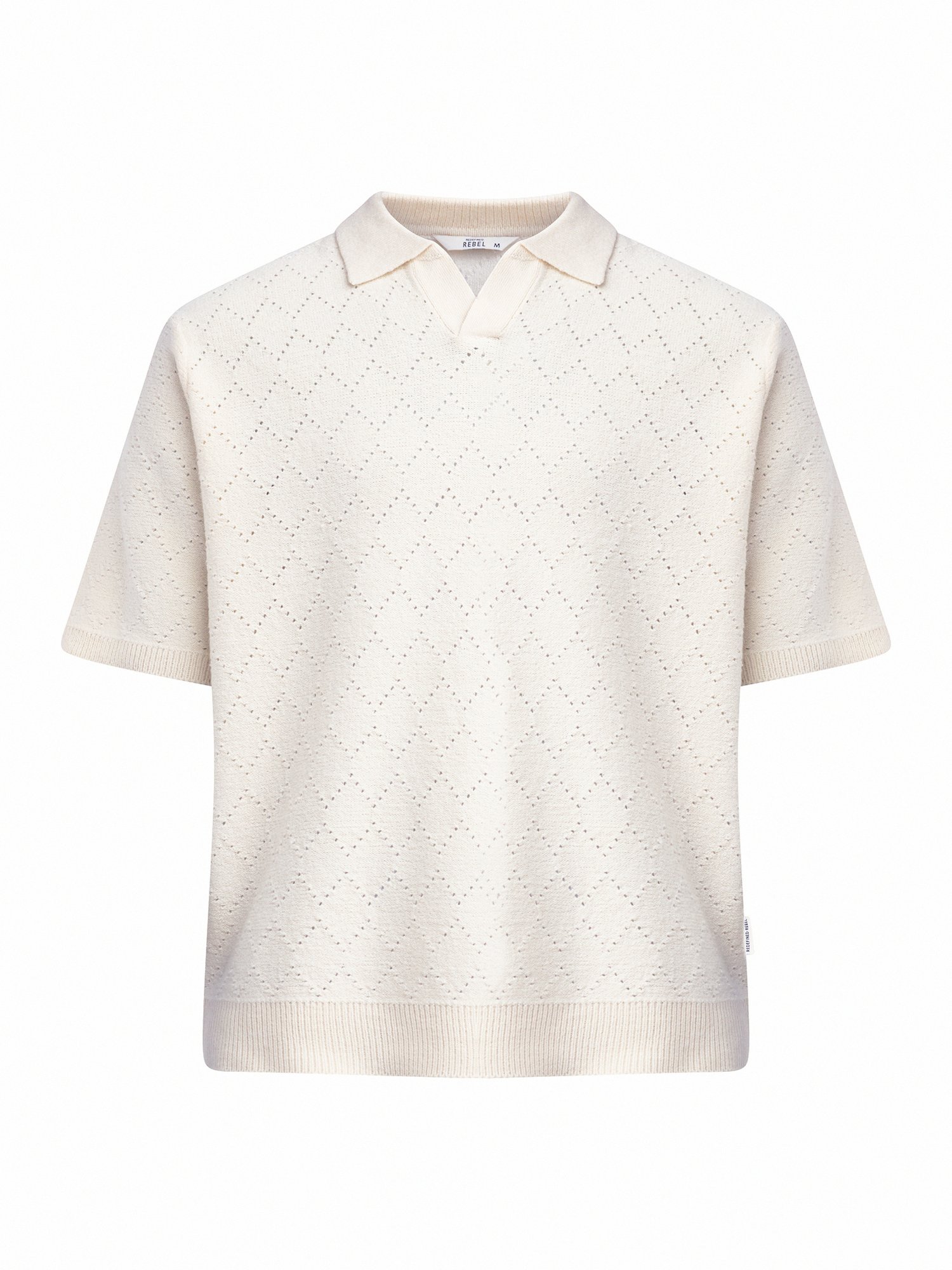 Redefined Rebel SALVATORE TEE - Polo shirt - pristine/off-white