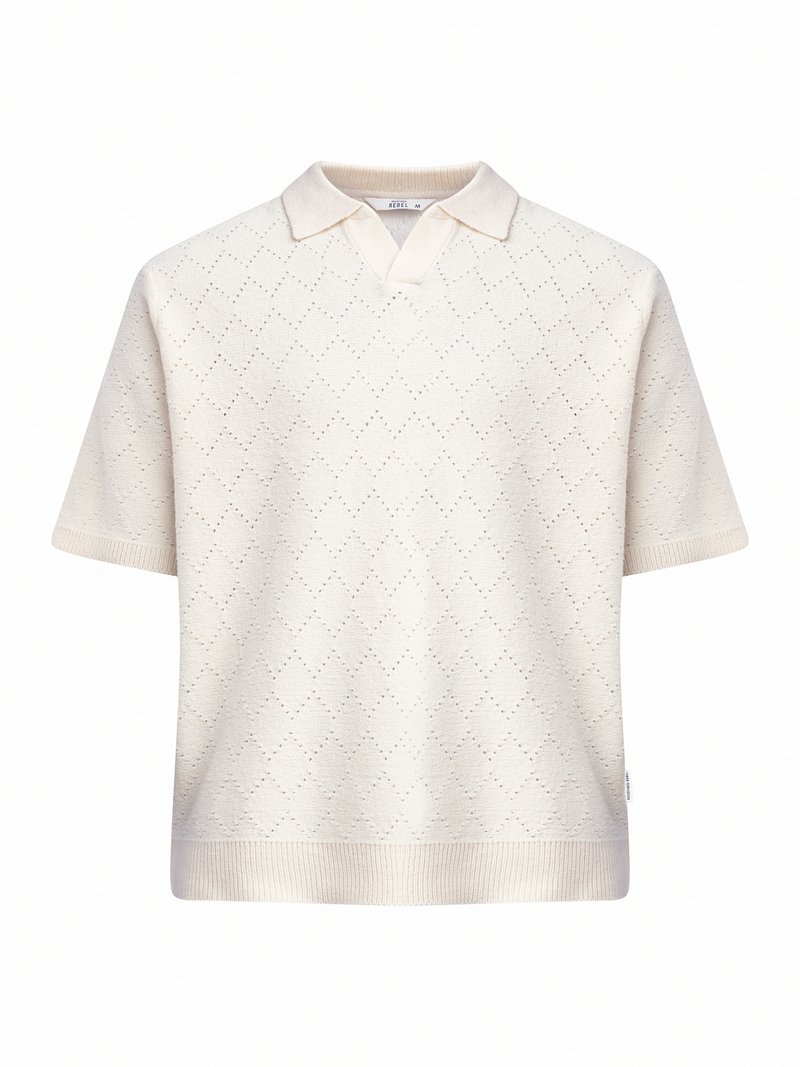 Redefined Rebel Poloshirt crème Redefined Rebel Poloshirt crème