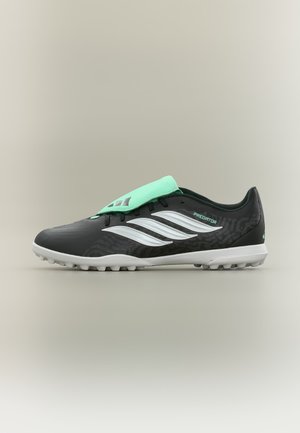 PREDATOR CLUB TF UNISEX - Футболни обувки за изкуствена трева - core black/silver-coloured metallic/pulse mint