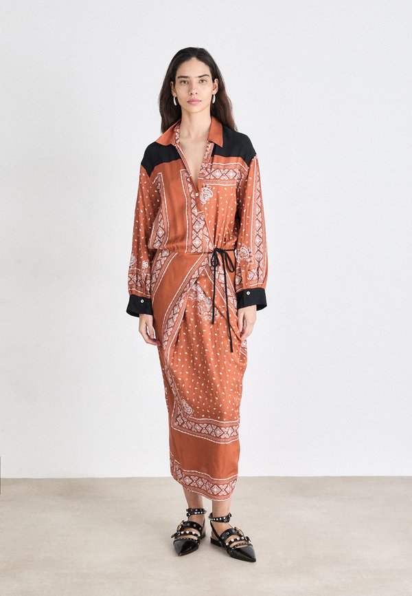 DARLING ABITO STAMPA BANDANA CON GEORGETTE - Cocktailkleid/festliches Kleid