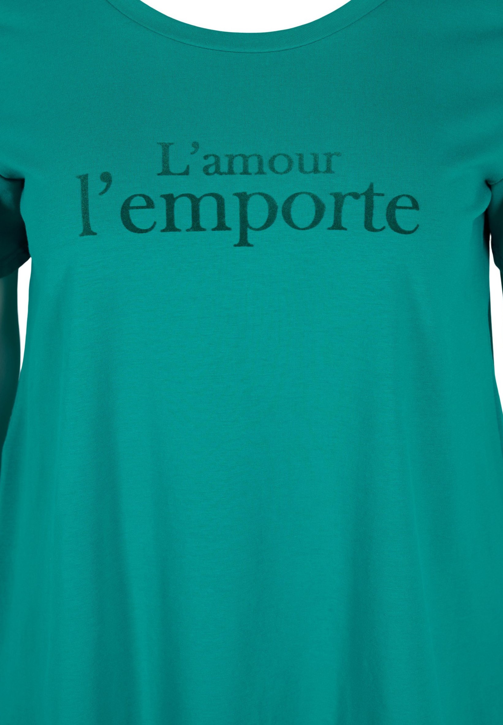 Zizzi T-shirt print - petrol/Groen - Zalando.nl