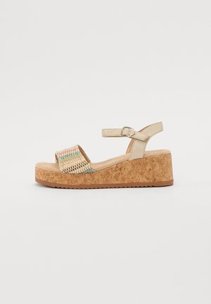 Telitalpú szandálok - cream/multi coloured