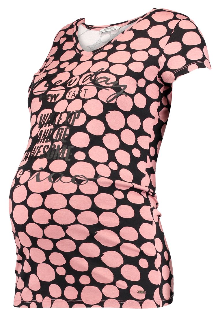 love2wait T-shirt print donkerroze