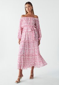 WILLA Dnevna haljina - pink floral plisse