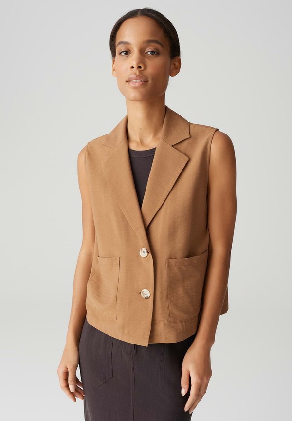 BOXY RELAXED FIT - Weste - golden oak