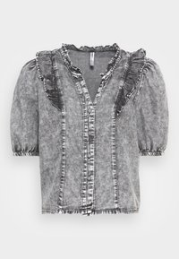 Não selecionado, grey denim