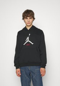 Jordan BASELINE - Felpa con cappuccio - black/white
