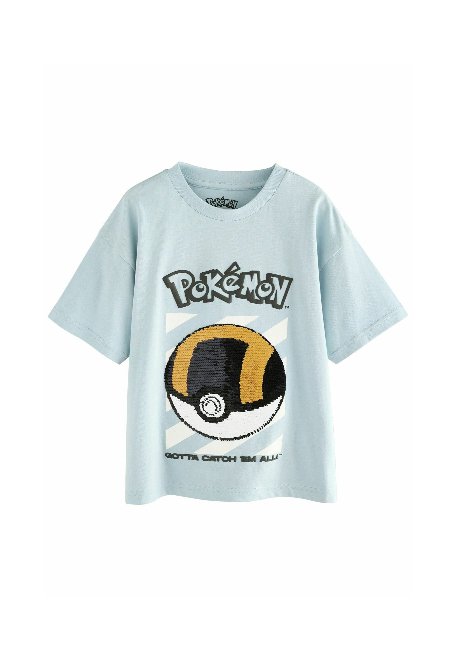 Next POKÉMON SEQUIN Print T-shirt blue Zalando