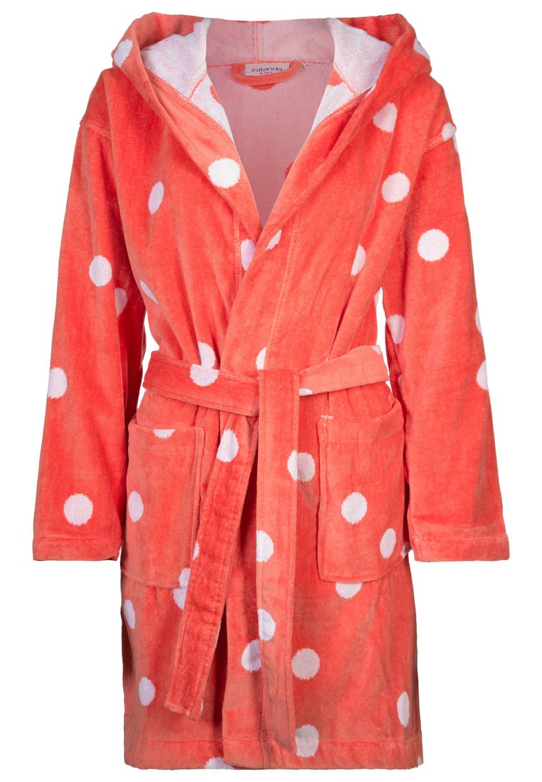 Zalando Home Dressing gown coral/ white/coral Zalando.co.uk