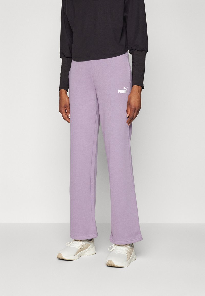 Puma STRAIGHT LEG SMALL LOGO PANTS - Tracksuit bottoms - pale plum