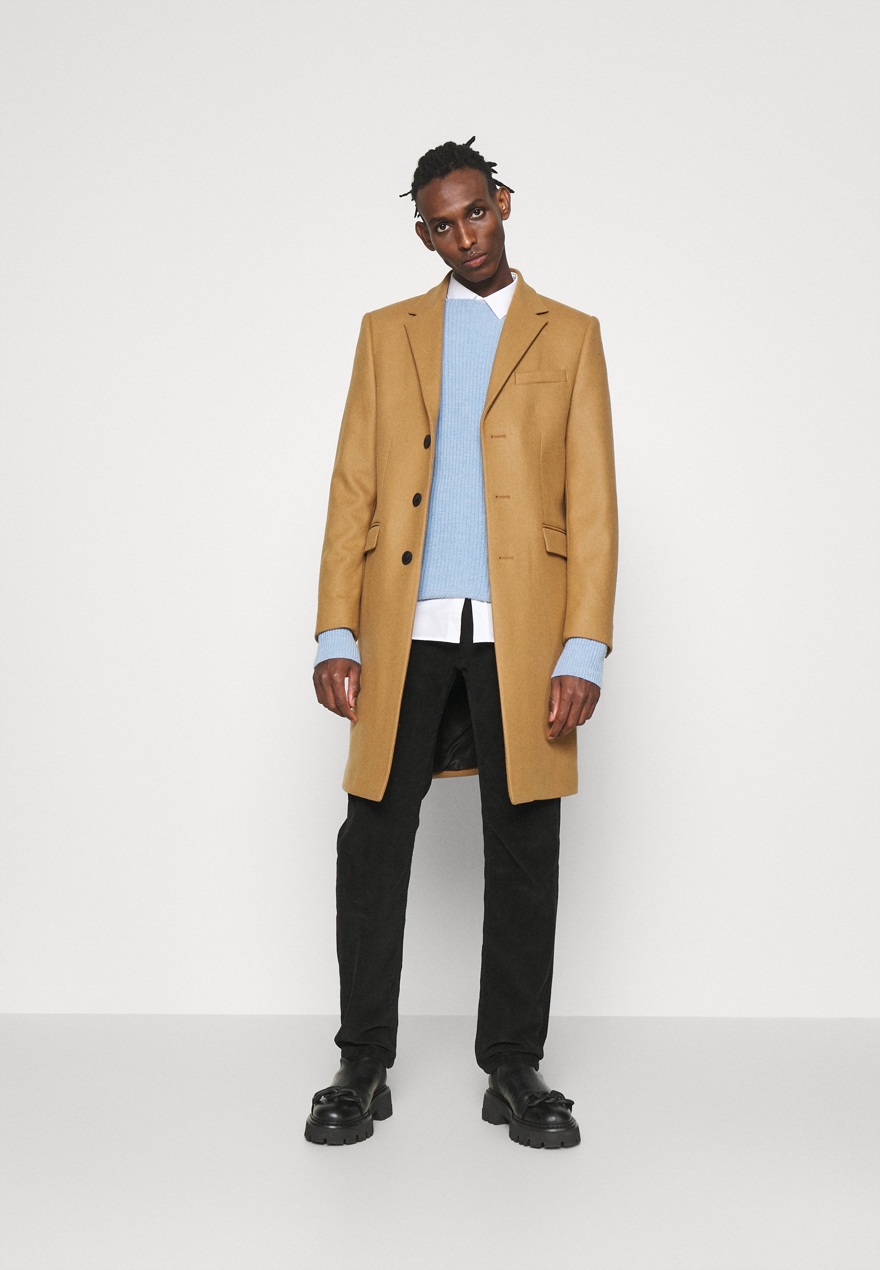 kooples camel coat
