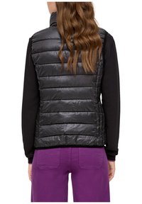 QS À COL DROIT - Weste - dunkelgrau